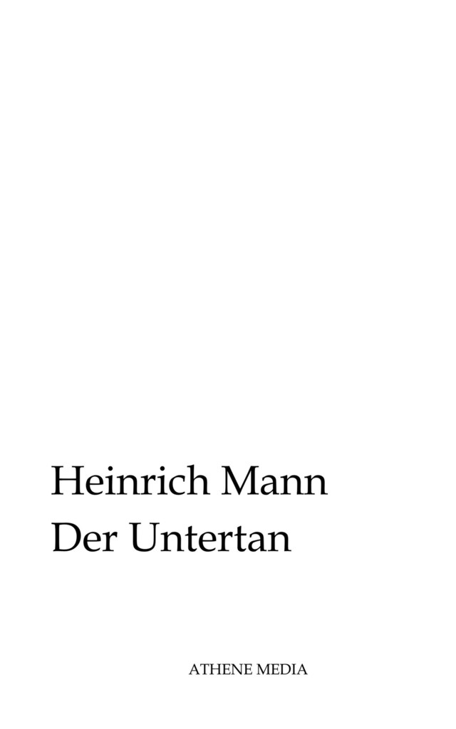Couverture de livre pour Der Untertan