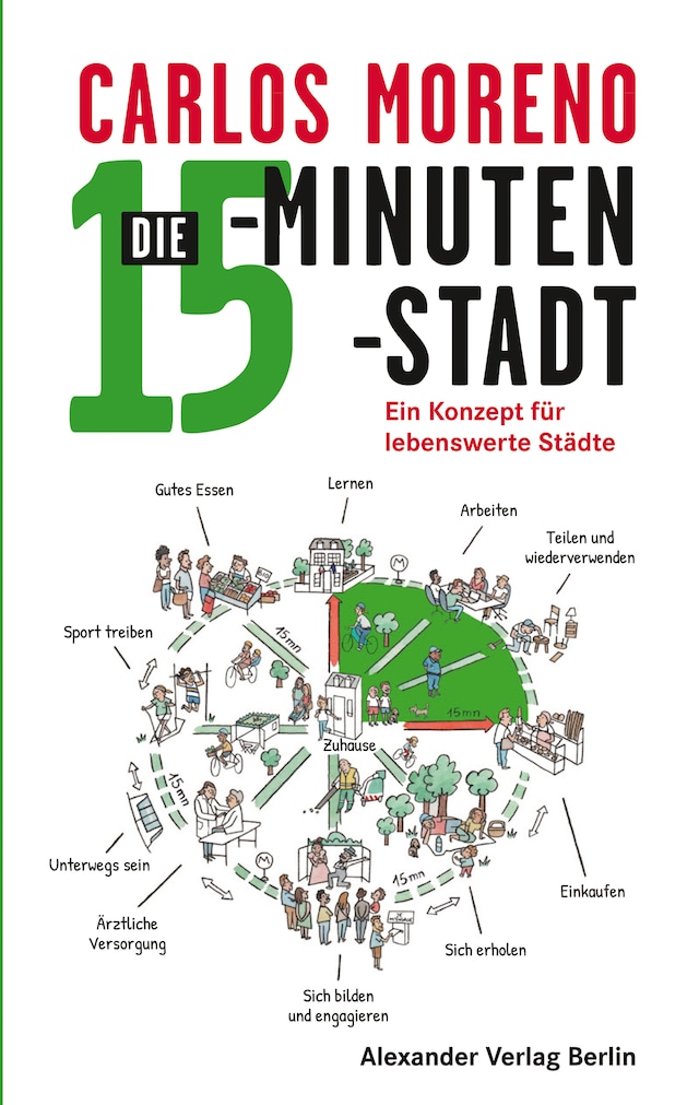 Kirjankansi teokselle Die 15-Minuten-Stadt