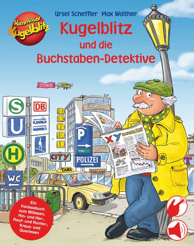 Couverture de livre pour Kugelblitz und die Buchstaben-Detektive