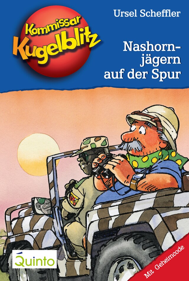 Portada de libro para Kommissar Kugelblitz 16. Nashornjägern auf der Spur