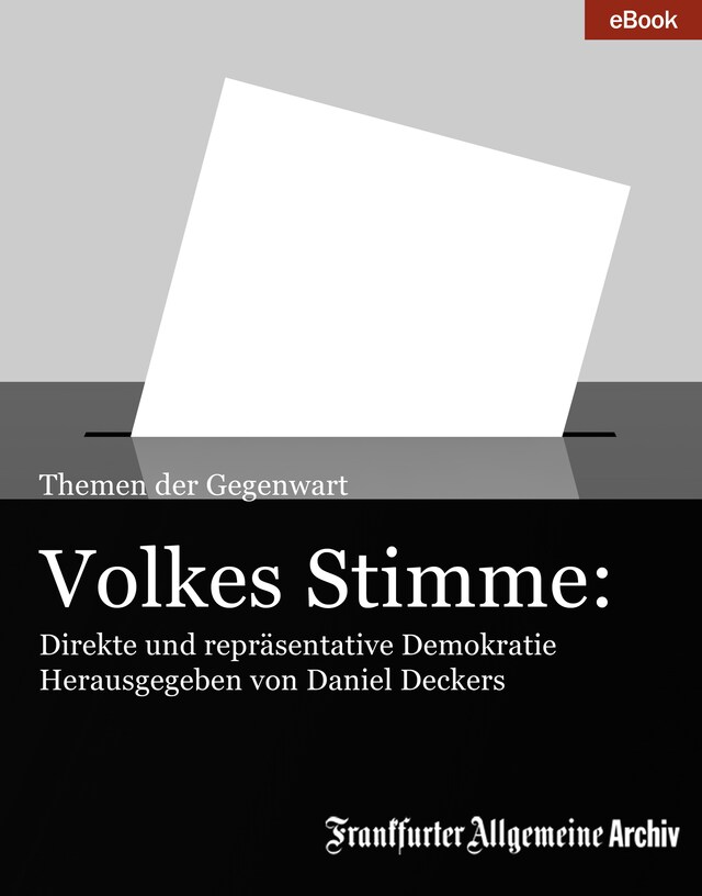Boekomslag van Volkes Stimme: Direkte und repräsentative Demokratie