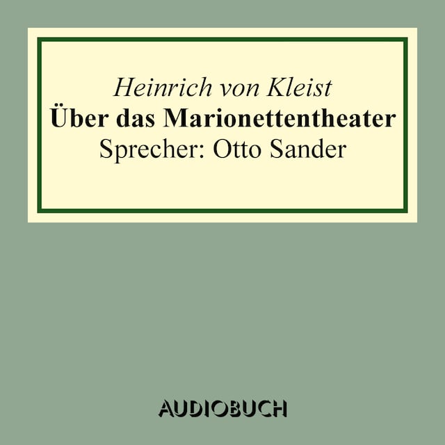 Okładka książki dla Über das Marionettentheater