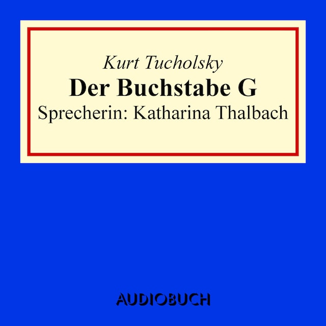 Book cover for Der Buchstabe G