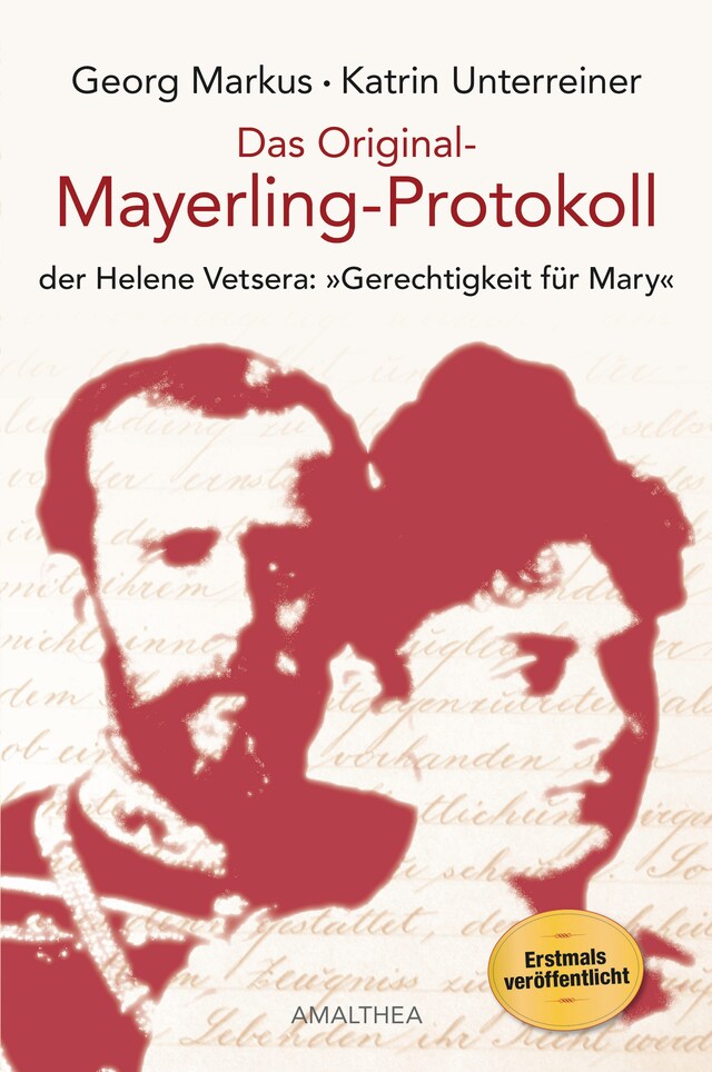 Kirjankansi teokselle Das Original-Mayerling-Protokoll