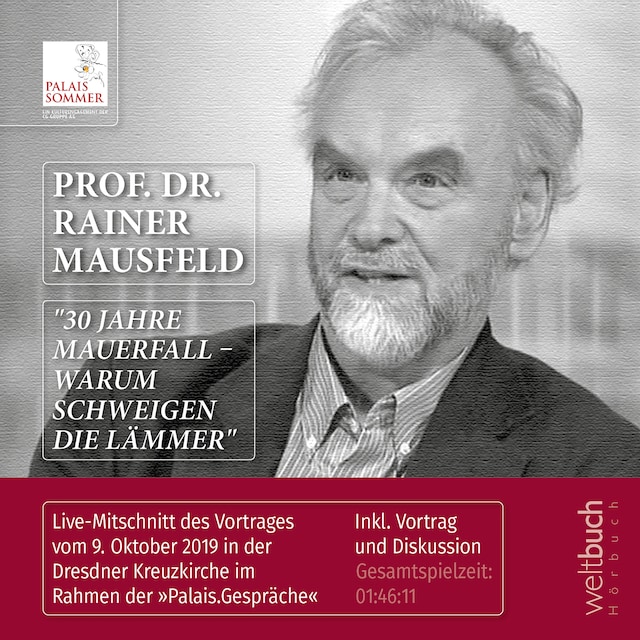 Book cover for Prof. Dr. Rainer Mausfeld: "30 Jahre Mauerfall – Warum schweigen die Lämmer"