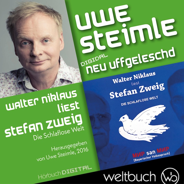 Kirjankansi teokselle Walter Niklaus liest Stefan Zweig "Die schlaflose Welt"