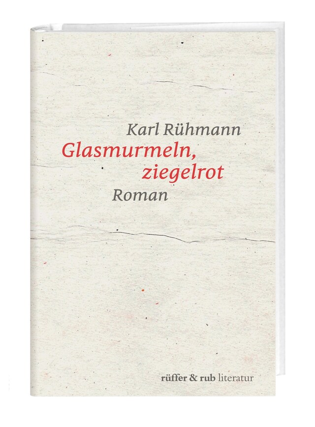 Book cover for Glasmurmeln, ziegelrot