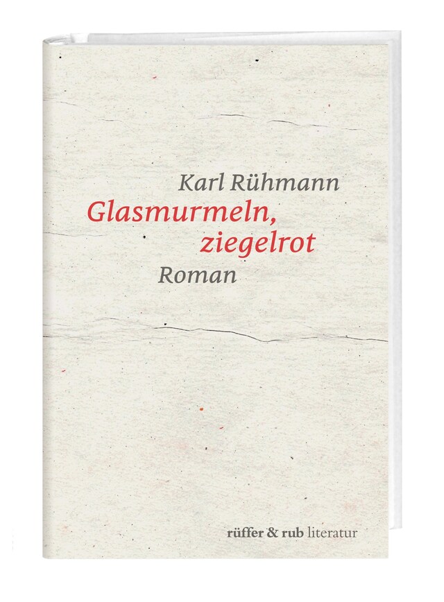 Buchcover für Glasmurmeln, ziegelrot