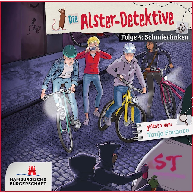 Book cover for Alster-Detektive Folge 4 - Schmierfinken (Hörbuch ungekürzt)