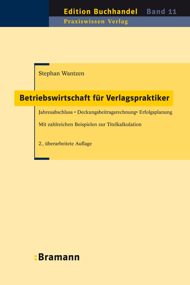 Kirjankansi teokselle Betriebswirtschaft für Verlagspraktiker