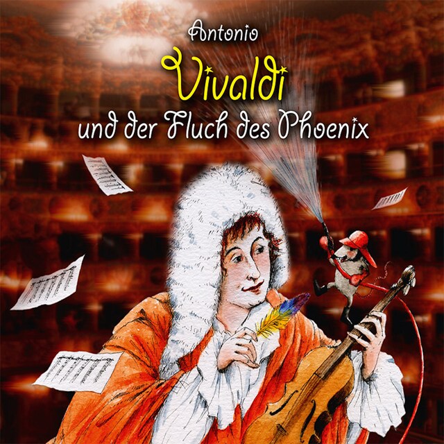 Kirjankansi teokselle Antonio Vivaldi und der Fluch des Phoenix