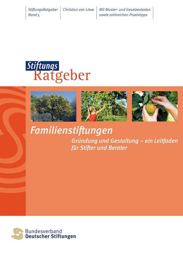 Buchcover für Familienstiftungen