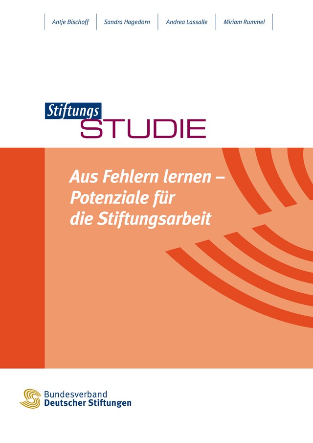 Book cover for Aus Fehlern lernen - Potenziale für die Stiftungsarbeit