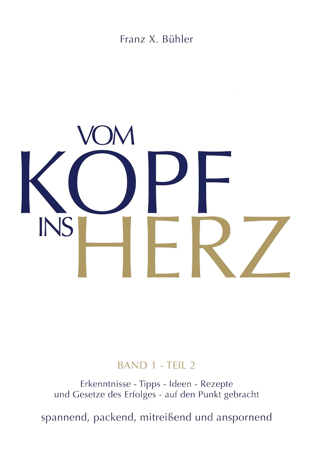 Buchcover für Vom Kopf ins Herz