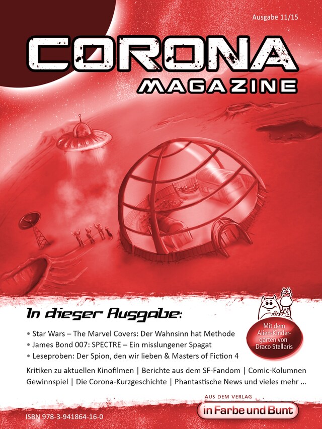 Buchcover für Corona Magazine 11/2015: November 2015