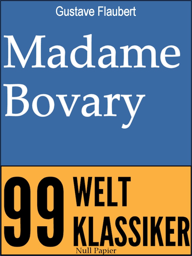 Buchcover für Madame Bovary