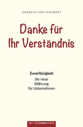 Danke für Ihr Verständnis bookCoverFor