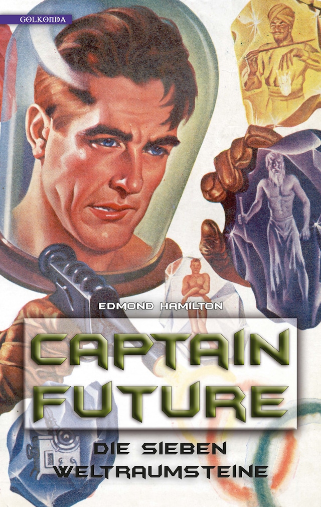 Boekomslag van Captain Future 5: Die sieben Weltraumsteine