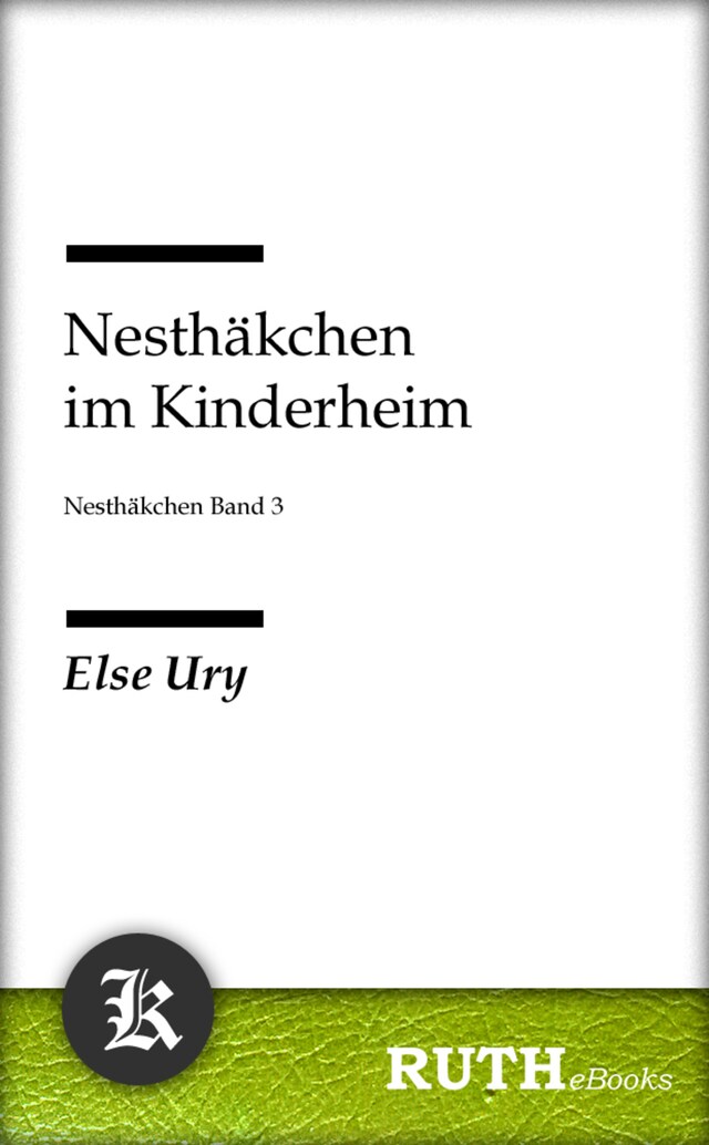 Kirjankansi teokselle Nesthäkchen im Kinderheim