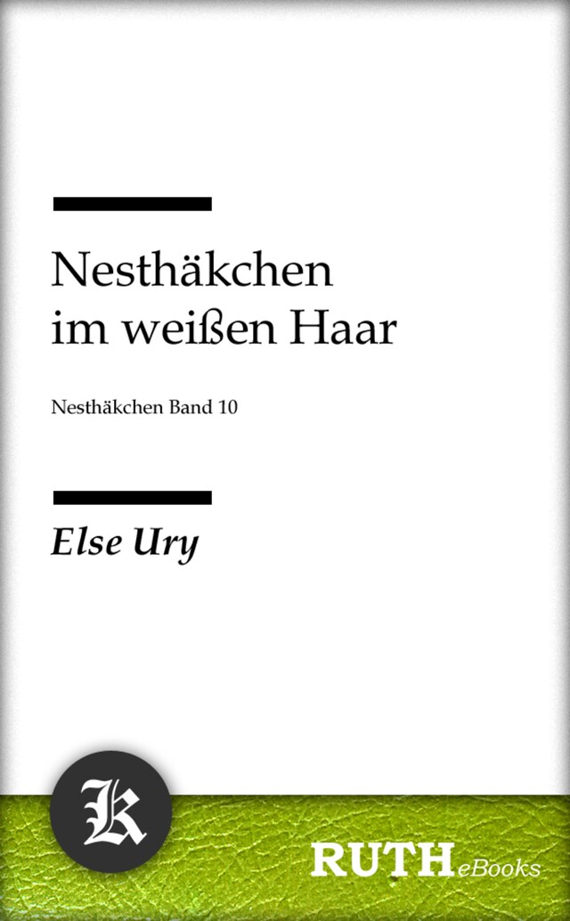 Buchcover für Nesthäkchen im weißen Haar