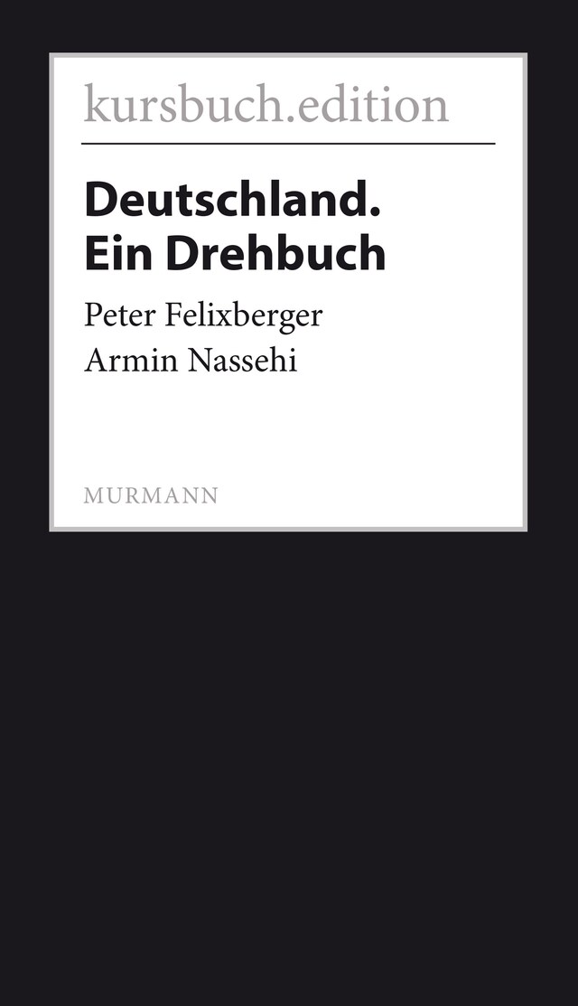 Deutschland. Ein Drehbuch Book cover for Deutschland. Ein Drehbuch