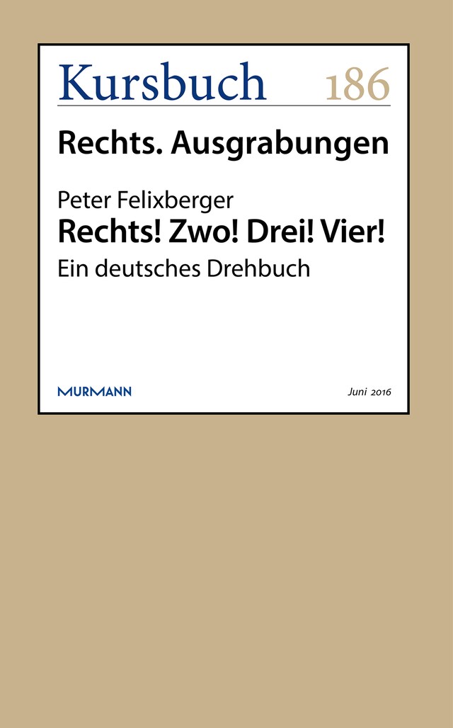 Copertina del libro per Rechts! Zwo! Drei! Vier!