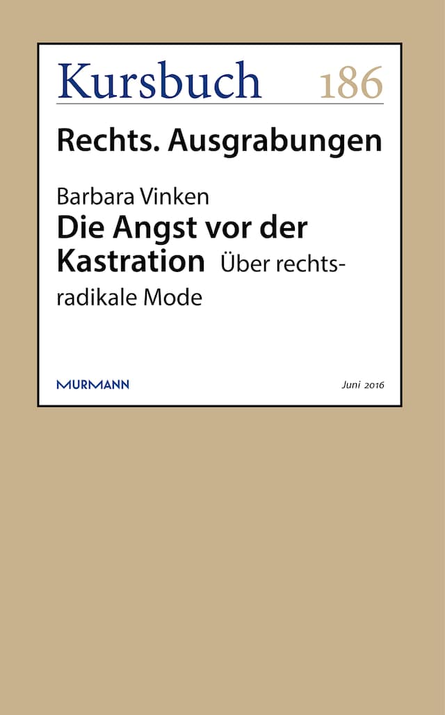 Boekomslag van Die Angst vor der Kastration