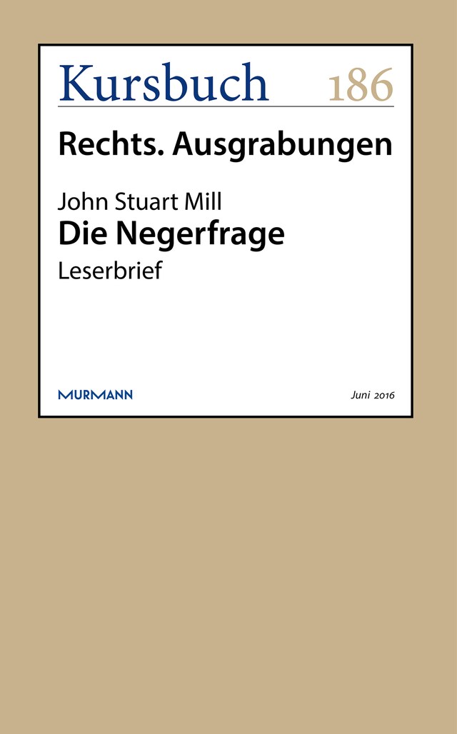 Buchcover für Die Negerfrage