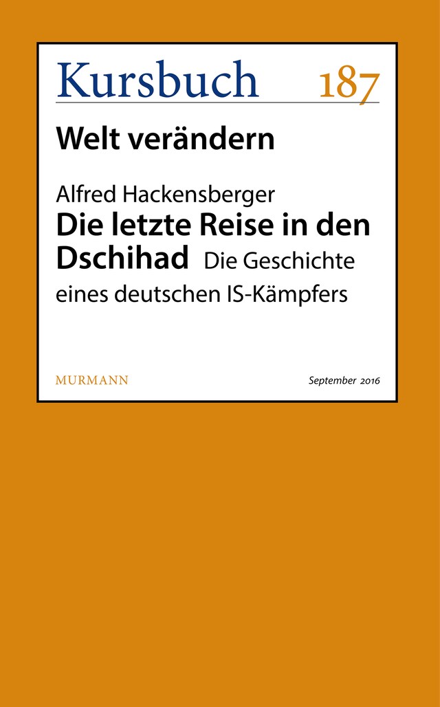 Copertina del libro per Die letzte Reise in den Dschihad