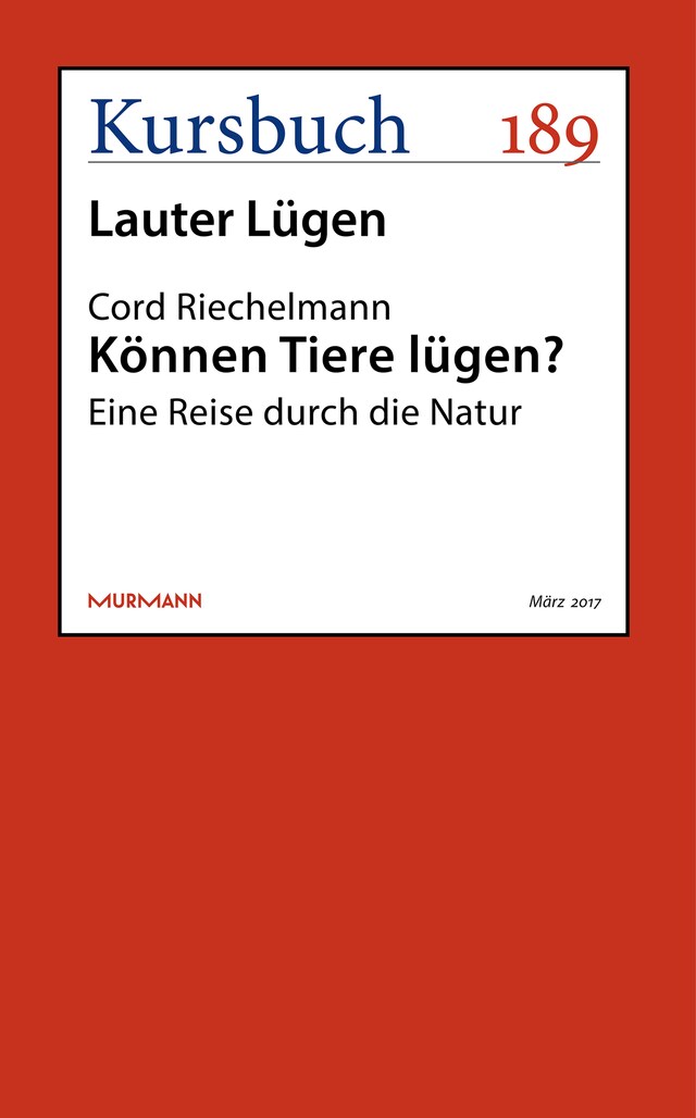 Buchcover für Können Tiere lügen?