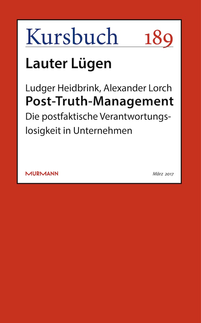 Boekomslag van Post-Truth-Management