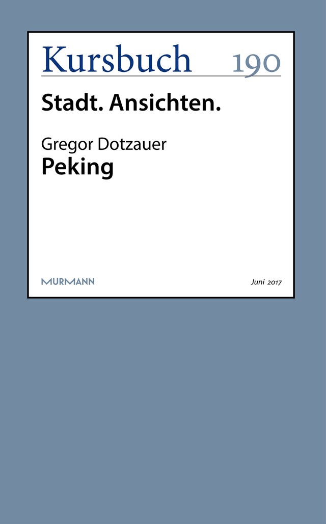 Buchcover für Peking