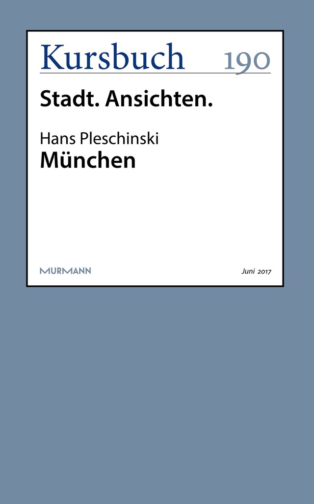 Copertina del libro per München