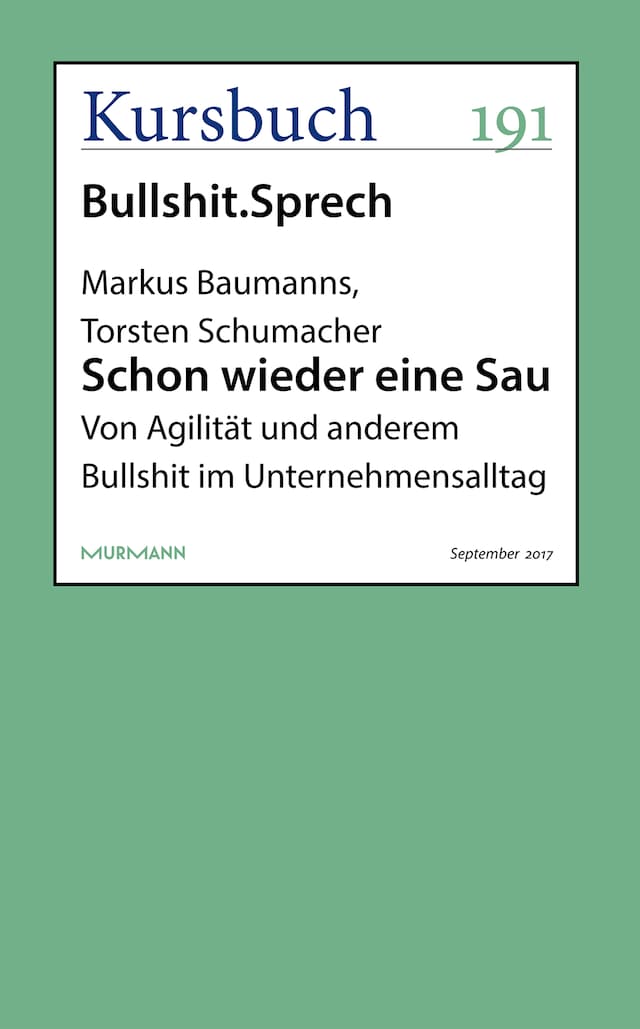 Kirjankansi teokselle Schon wieder eine Sau