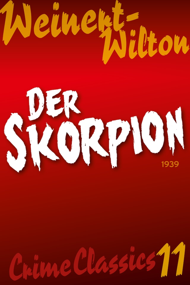 Kirjankansi teokselle Der Skorpion
