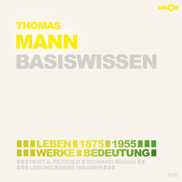 Couverture de livre pour Thomas Mann (1875-1955) - Leben, Werk, Bedeutung - Basiswissen (Ungekürzt)