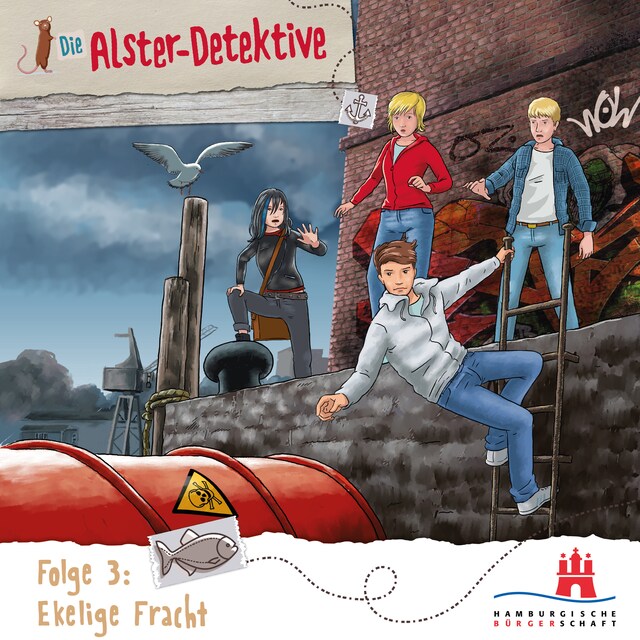 Couverture de livre pour Die Alster-Detektive, Folge 3: Ekelige Fracht (Ungekürzt)