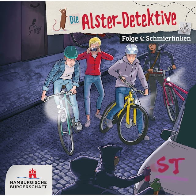 Kirjankansi teokselle Die Alster-Detektive, Folge 4: Schmierfinken (Ungekürzt)