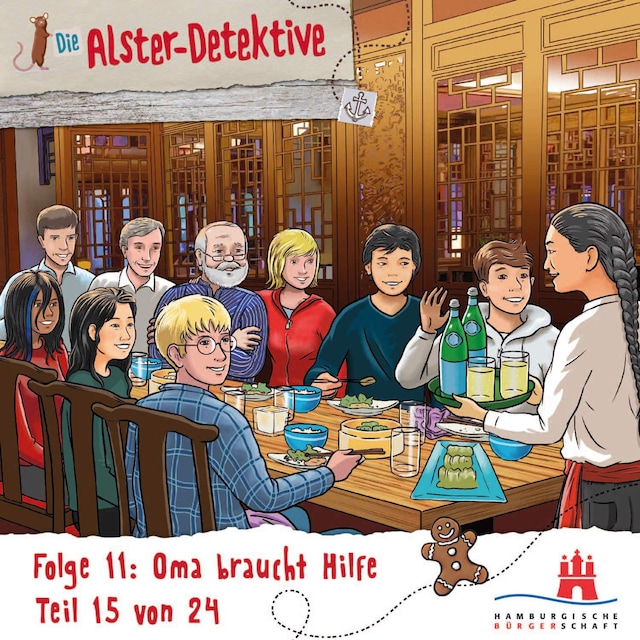 Book cover for Die Alster-Detektive, Adventskalender, Teil 15: Folge 11: Oma braucht Hilfe (Ungekürzt)