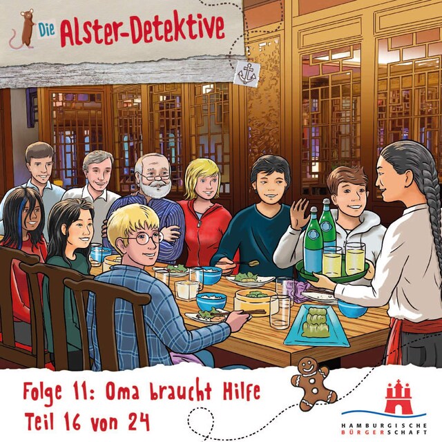 Kirjankansi teokselle Die Alster-Detektive, Adventskalender, Teil 16: Folge 11: Oma braucht Hilfe (Ungekürzt)