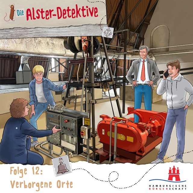 Kirjankansi teokselle Die Alster-Detektive, Folge 12: Verborgene Orte