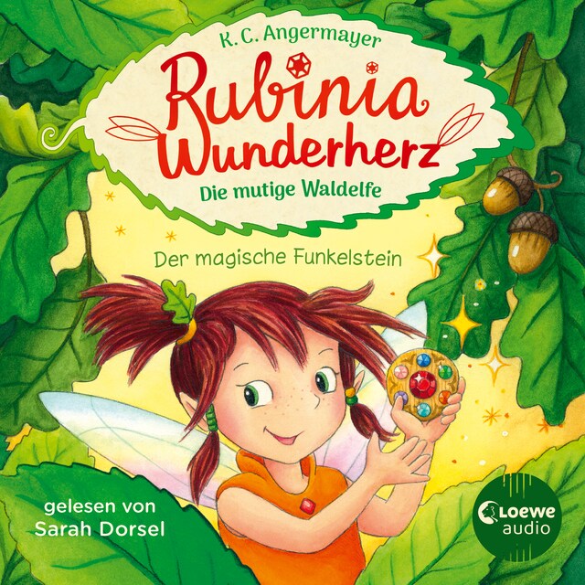Bogomslag for Rubinia Wunderherz, die mutige Waldelfe (Band 1) - Der magische Funkelstein