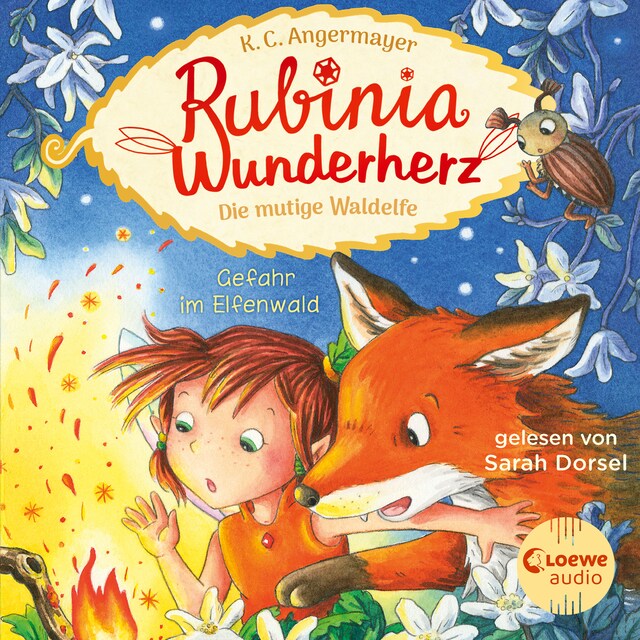 Kirjankansi teokselle Rubinia Wunderherz, die mutige Waldelfe (Band 4) - Gefahr im Elfenwald