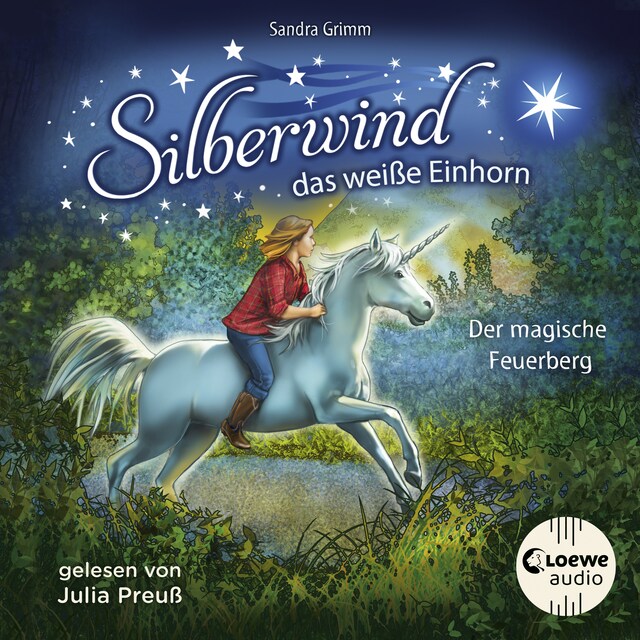 Book cover for Silberwind, das weiße Einhorn (Band 2) - Der magische Feuerberg