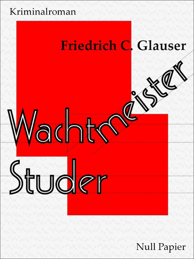 Buchcover für Wachtmeister Studer