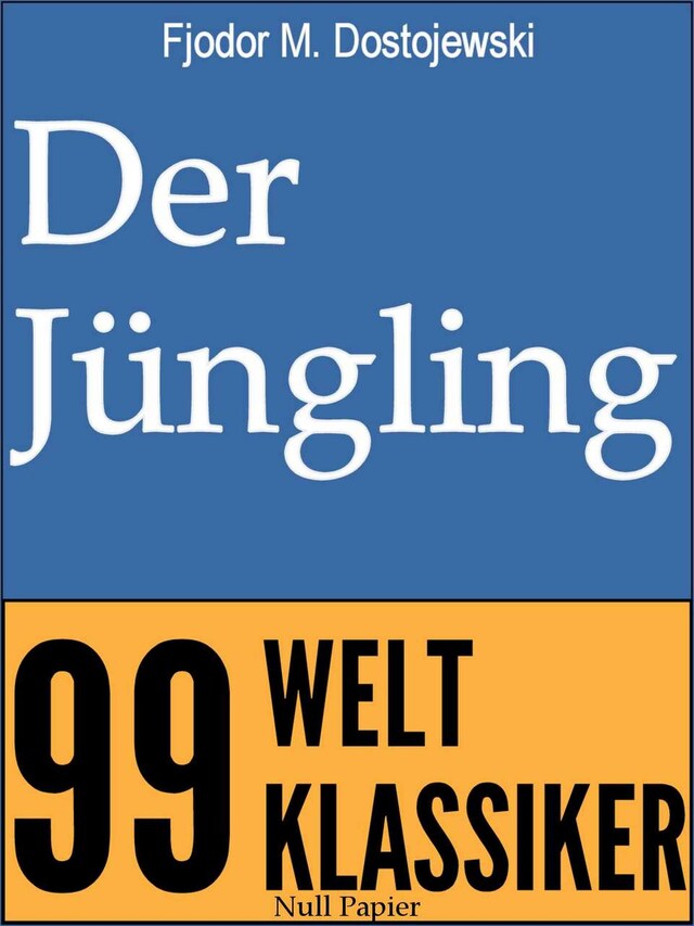 Couverture de livre pour Der Jüngling