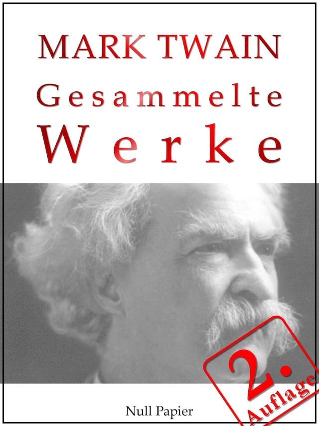 Kirjankansi teokselle Mark Twain - Gesammelte Werke