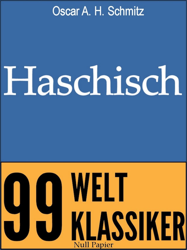 Book cover for Haschisch