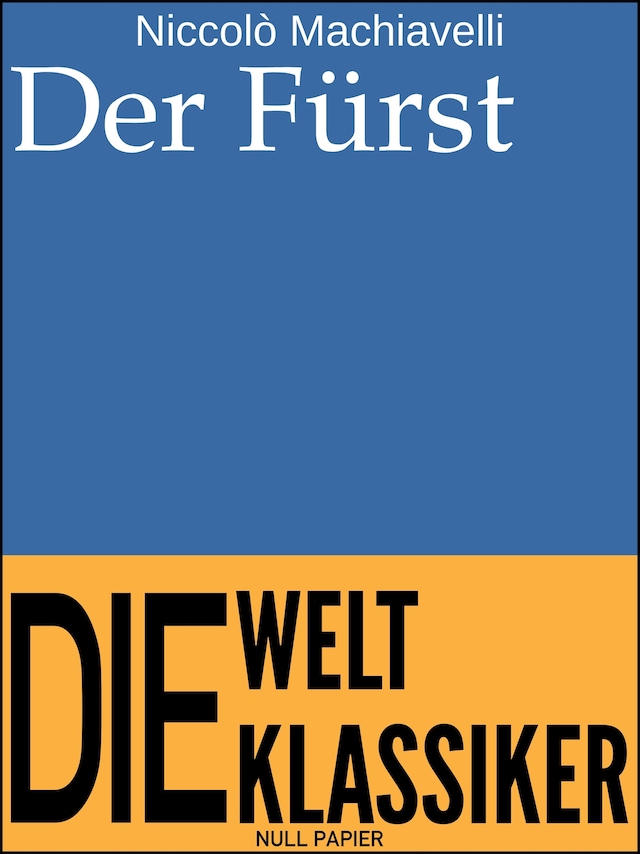 Book cover for Der Fürst