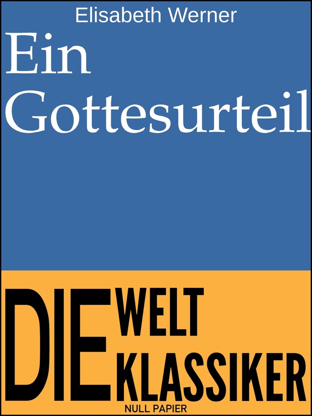 Book cover for Ein Gottesurteil